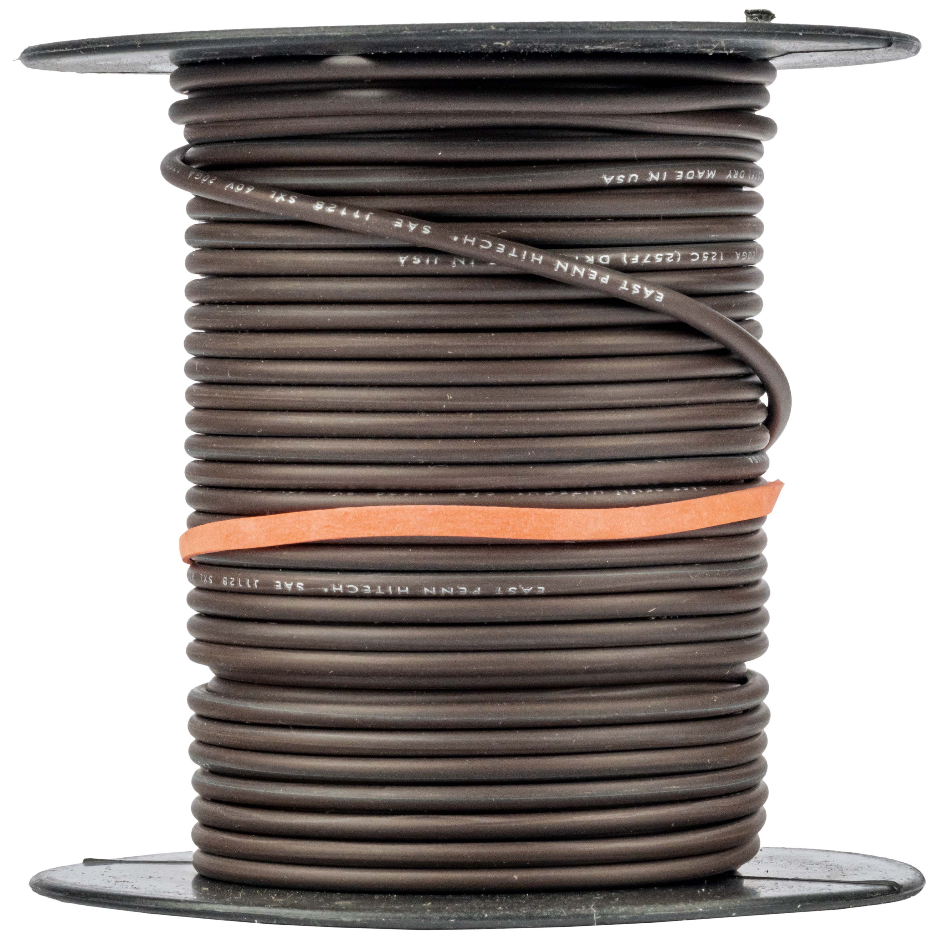 Cross-Linked Polyethylene Single Conductor Wire - 100 ft - 20 ga - Brown